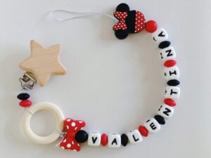 Бебешки клипс за залъгалка с име по ваш избор